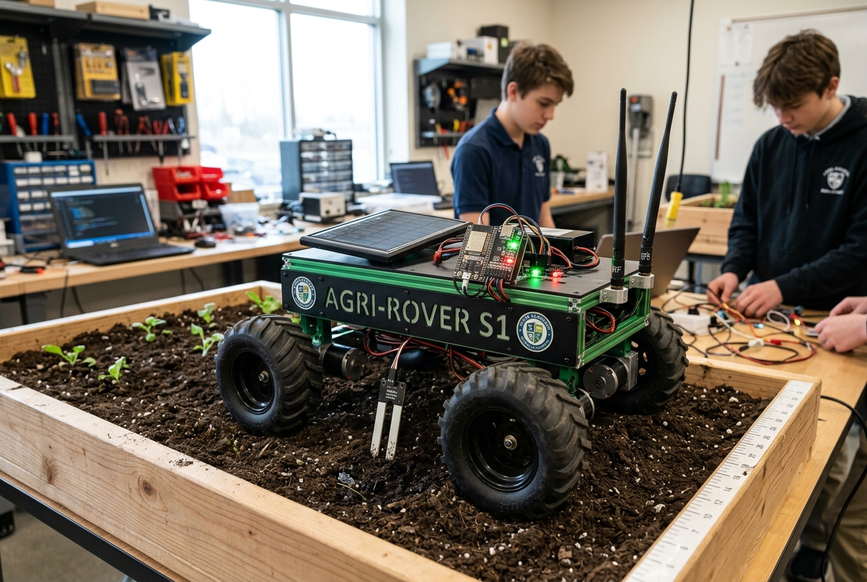 AGRI-ROVER S1 Smart Agriculture Rover - AIMS STEM Lab